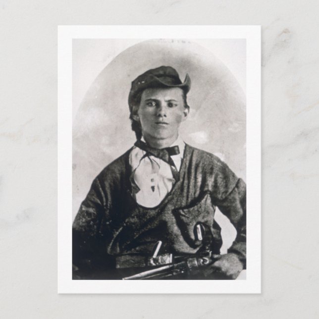 Jesse Woodson James (b/w photo) Postcard (Front)