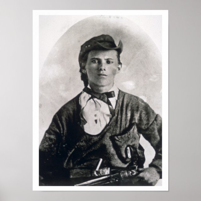 Jesse Woodson James (b/w photo) Poster (Front)