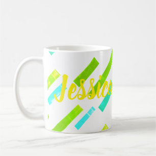 Jessica Add Your Name Tropical Coffee Tea Mug Cup