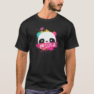 JESSICA - Beautiful Girl Name With Adorable Panda T-Shirt