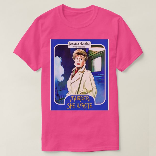 Jessica Fletcher Trading d Murder She Wrote Fan Ar T-Shirt (Design Front)