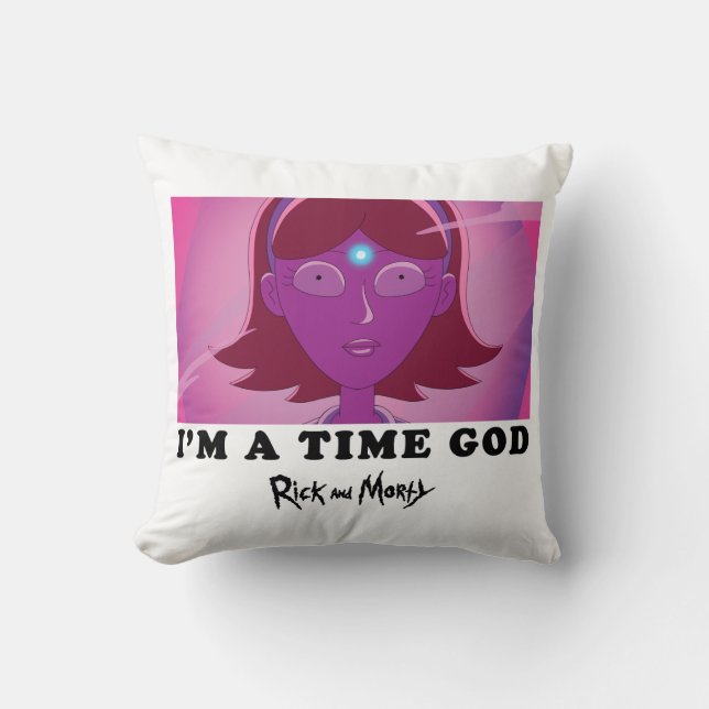 Jessica - I Am A Time God Cushion (Front)