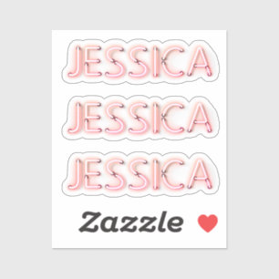 Jessica name in glowing neon lights x3