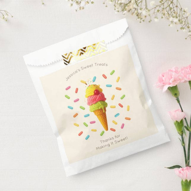 Jessica’s Sweet Treats – Ice Cream Party  Favour Bags (Sealed)