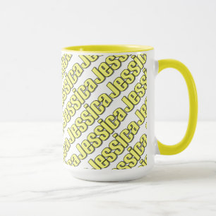 Jessica Yellow Style Mug