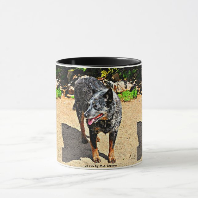 Jessie Blue Heeler Coffee Mug (Center)
