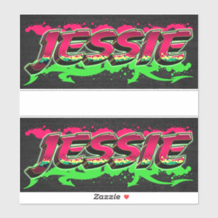 Jessie First Name Graffiti Sticker