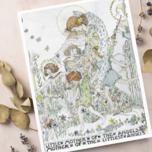 Jessie M. King Little Mother of the Angels Postcard