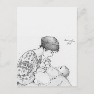 Jessie Wilcox Smith Newborn Colour Me Postcard