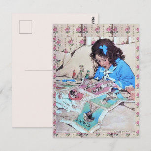 Jessie Wilcox Smith Paper Dolls Postcard