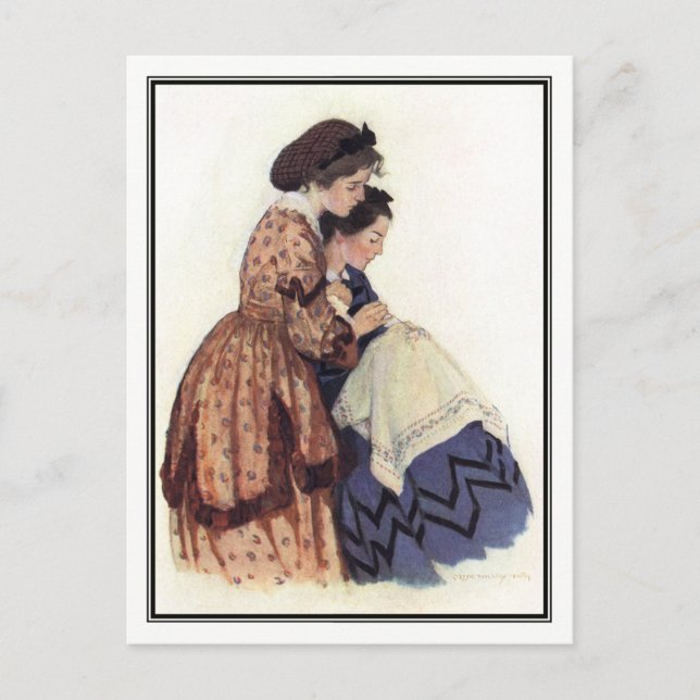 Jessie Willcox Smith - Jo and Beth Postcard (Front)
