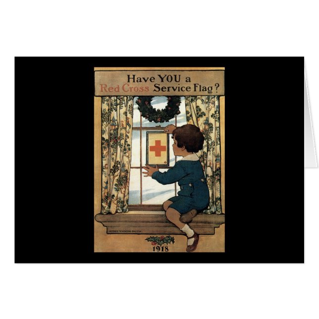 Jessie Willcox Smith Red Cross Service Flag (Front Horizontal)