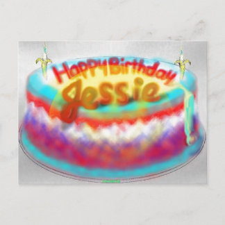 Jessie's 2014 Birthday Cake Postcard