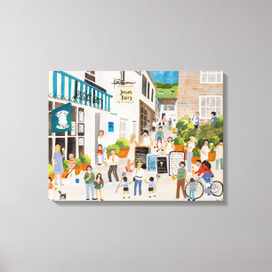 Jessies Dairy in Mousehole Canvas Print