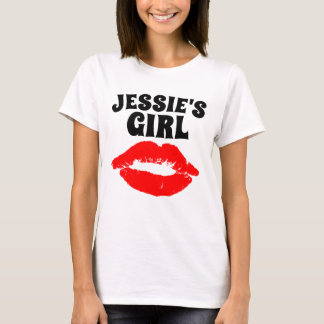 JESSIE'S GIRL kiss lips graphic vintage T-Shirt