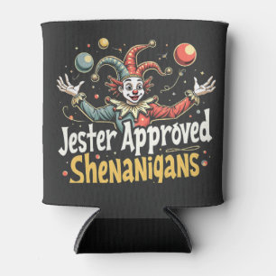 Jester Approved Shenanigans Circus Clown Can Cooler