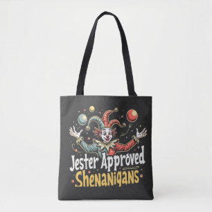 Jester Approved Shenanigans Circus Clown Tote Bag