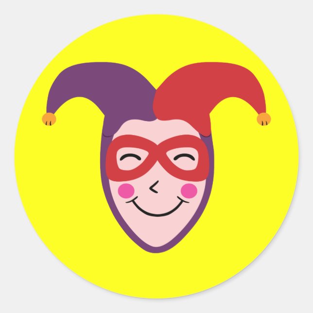 Jester Classic Round Sticker (Front)