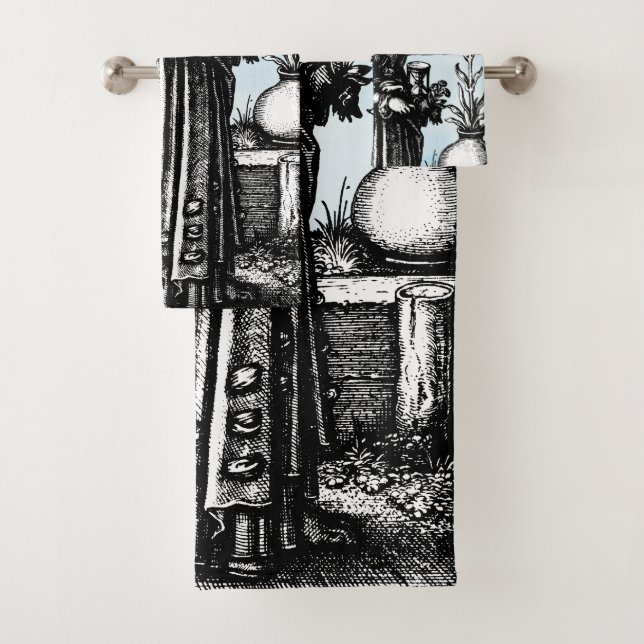 Jester Death and the Maiden Bath Towel Set (Insitu)