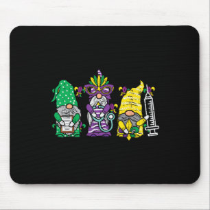 Jester Gnomes Nurse Mardi Gras Women Rn Icu Nicu E Mouse Mat