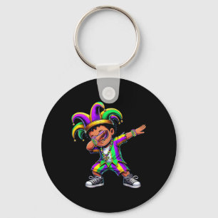 Jester Hat Mardi Gras Shirts Dabbing Boys Kids New Key Ring