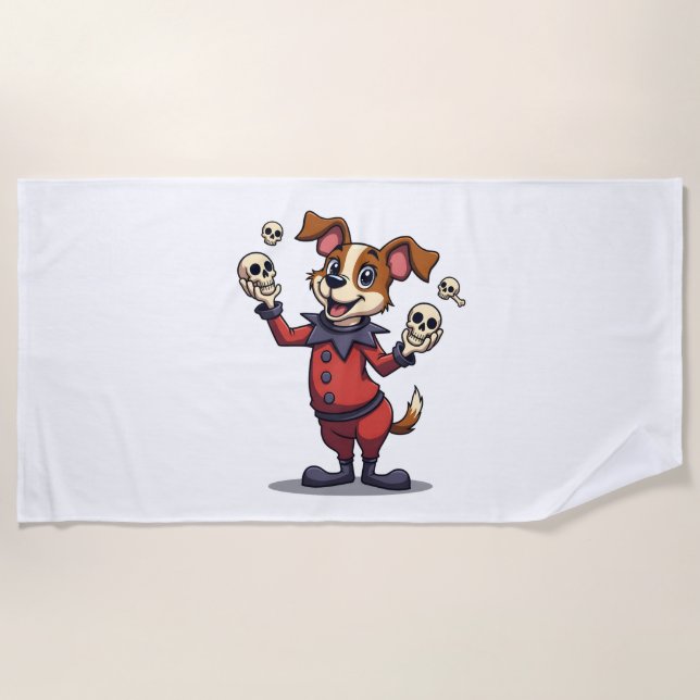 Jester Jack Russell Beach Towel (Front)