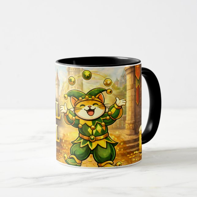 Jester Jasper - Royal Whiskers Mug (Front Right)