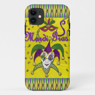 Jester Mask Mardi Gras Harlequin iPhone 11 Case