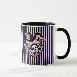 Jester of Hearts Skull Mug