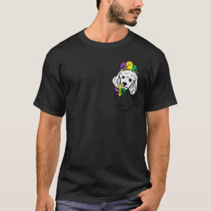 Jester Poodle Mardi Gras Pocket Dog Lover Men Wome T-Shirt