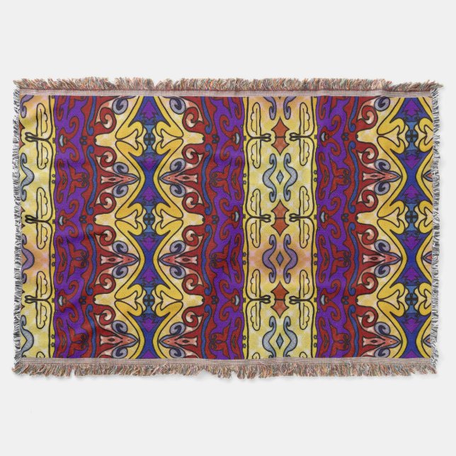 Jester’s Hat Throw Blanket (Front)