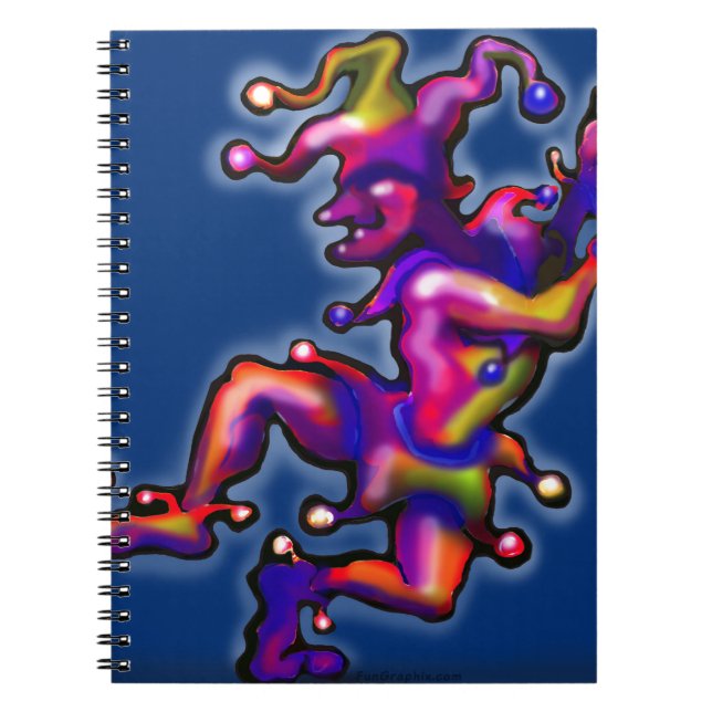 Jester Saphire Blue Notebook (Front)