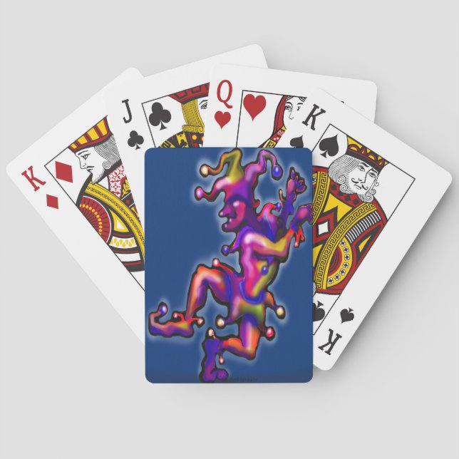 Jester Saphire Blue Playing Cards (Back)