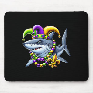 Jester Shark Beads Mardi Gras Carnival Animal Men  Mouse Mat
