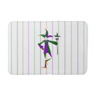 Jester Shower Curtain Bath Mat