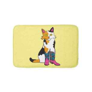 Jester the cat bath mat