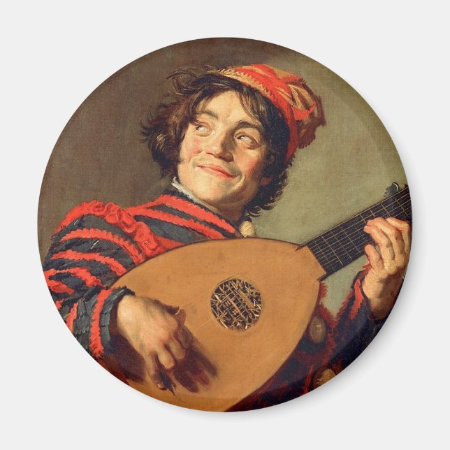 Jester with a Lute Magnet (Front)