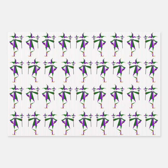 Jester Wrapping Paper Sheets (Front)