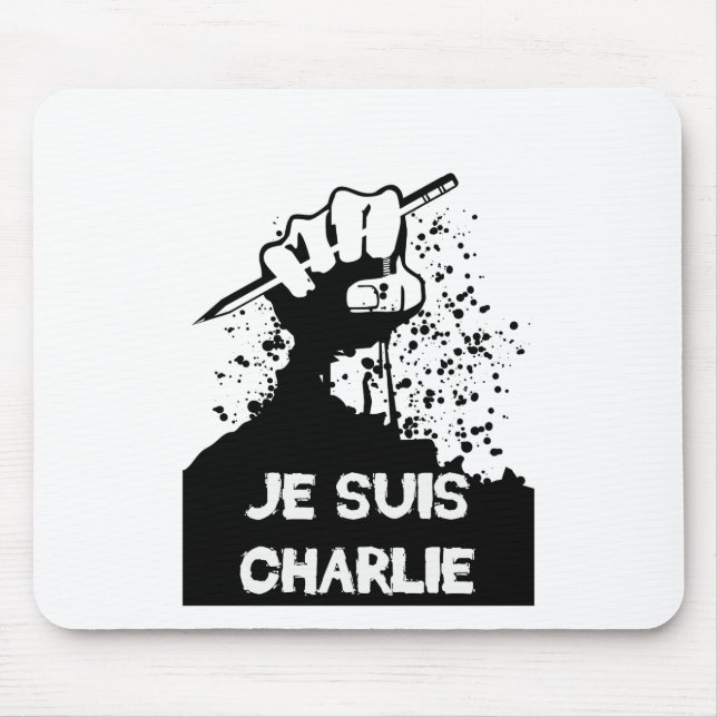 Jesuis Charlie (Zombie Edition) Mouse Mat (Front)
