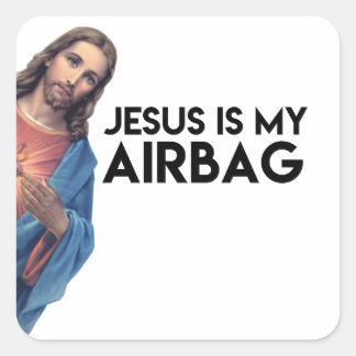 Jesuis is my Airbag Square Sticker
