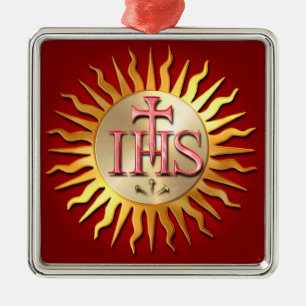 Jesuit Seal Metal Tree Decoration