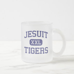 Jesuit - Tigers - High School - Tampa Florida Frosted Glass Coffee Mug