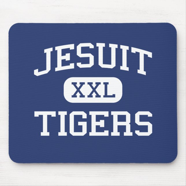 Jesuit - Tigers - High School - Tampa Florida Mouse Mat (Front)