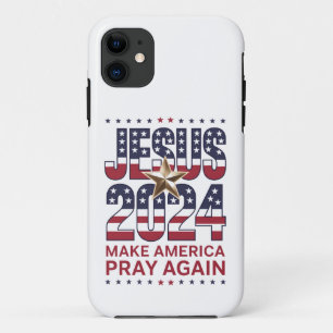 Jesus 2024 Make America Pray Again iPhone 11 Case