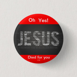 Jesus 3 Cm Round Badge