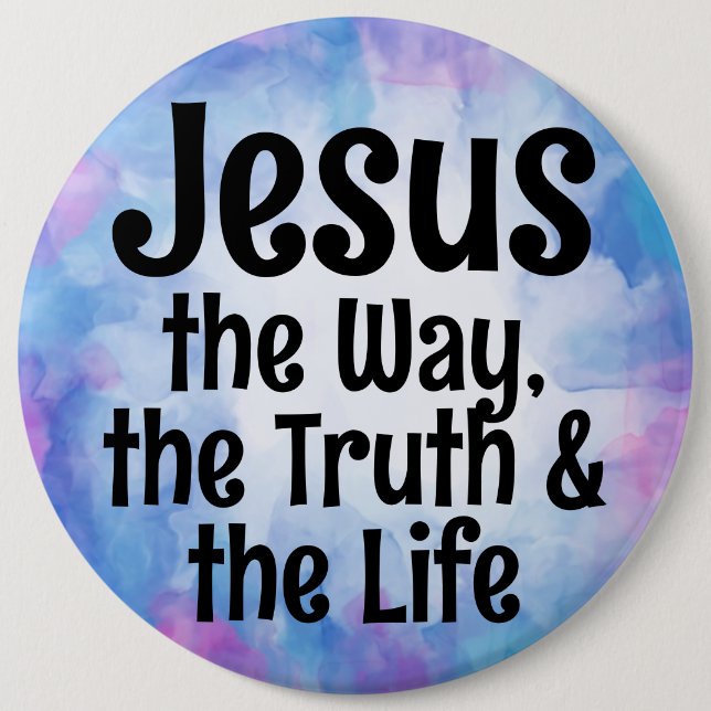 Jesus 6 Cm Round Badge (Front)