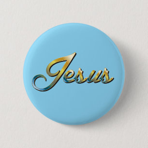 Jesus 6 cm round badge