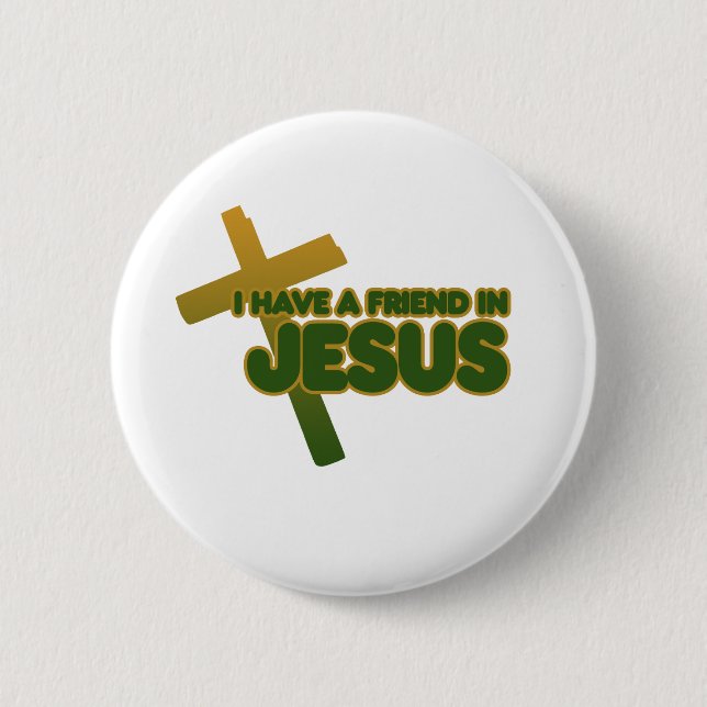 Jesus 6 Cm Round Badge (Front)
