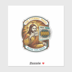 Jesus 9999 Unread Emails Inbox Zero Office Humor_1