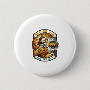 Jesus 9999 Unread Emails Inbox Zero Office Humor_1 6 Cm Round Badge